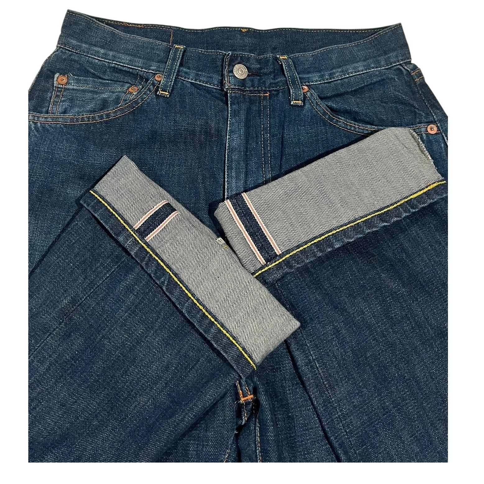 Levi's Vintage Clothing Lvc 701 Selvedge Big E Jeans Dark Indigo Men's W29 Talon